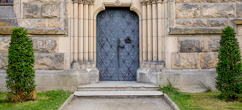 Traditional Double Front Doors in Pinecrest, FL
